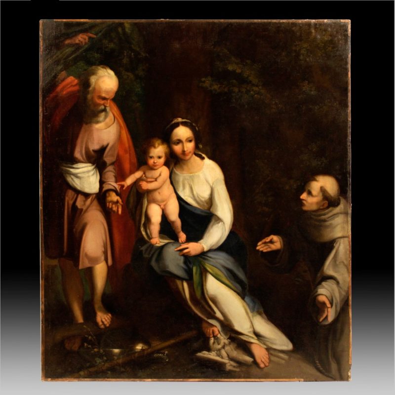 “The Holy Family with Saint Francis” by Antonio Allegri, il Correggio ...