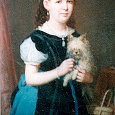 Little Girl and Her Dog