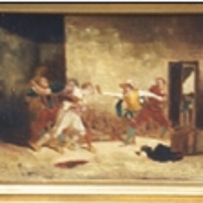 F. Meissonnier Oil on canvas