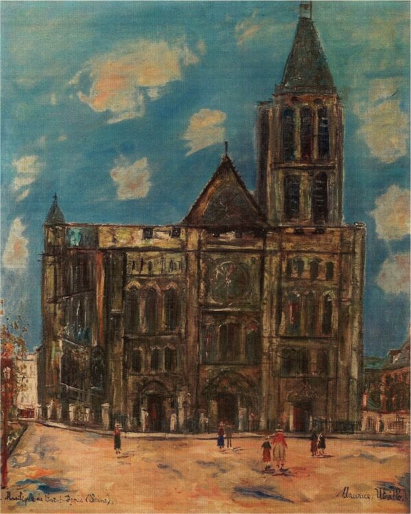 Maurice Utrillo 1883-1995 French “La basilique de saint-denis”