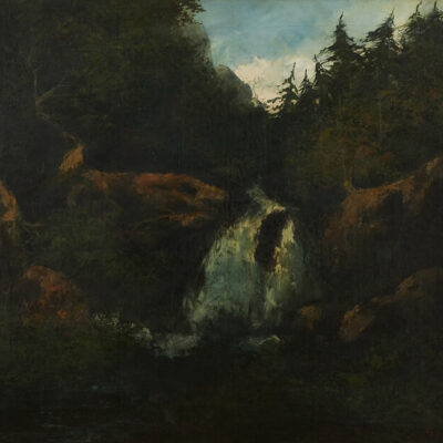 Gustave Courbet 1819-1877 French “Cascading waterfall”