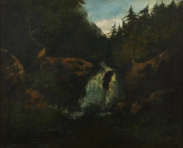 Gustave Courbet 1819-1877 French “Cascading waterfall”
