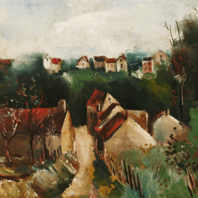 Maurice de Vlaminck 1876-1958 French “PAYSAGE DE VALMONDOIS”