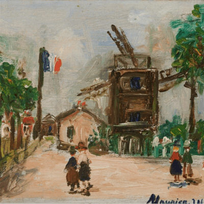 Maurice Utrillo 1883-1955 French “Le Moulin de la Galette a Montmarte”