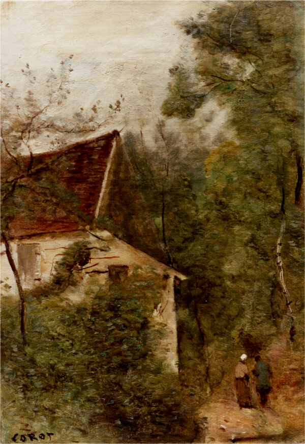 Jean Baptiste Camille Corot - 1796-1875 French  “Luzancy, le chemin des bois”