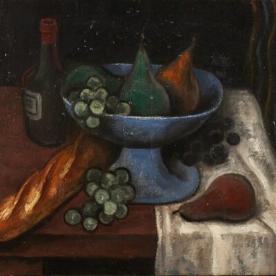 Jean Metzinger 1884-1956 French “Nature morte a la doupe de fruits”