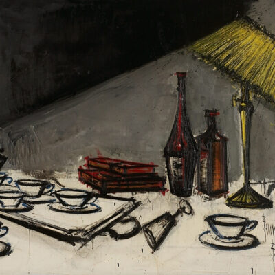 Bernard Buffet 1928-1999 French “Nature morte a la lampe”