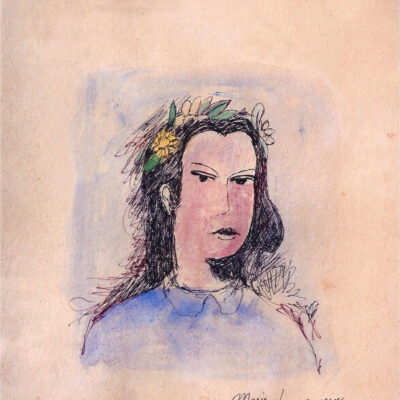 Marie Laurencin’ Small drawing Signed front