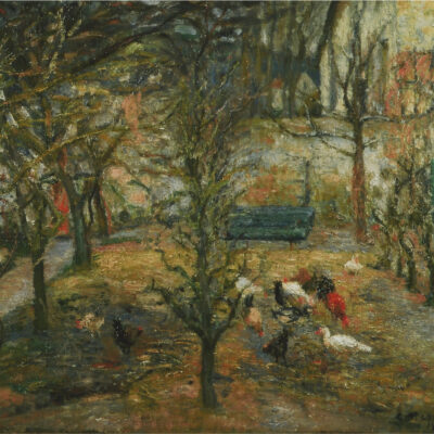 Camille Pissarro ‘Basse-Cour a La Maison Rouge, Pontoise’