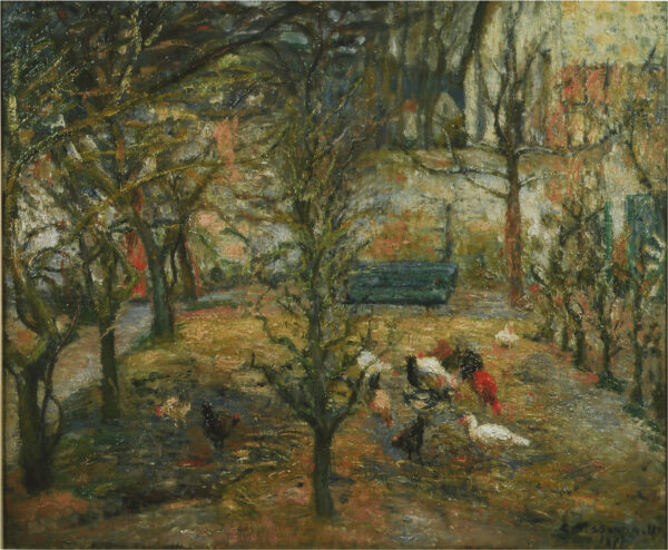 Camille Pissarro ‘Basse-Cour a La Maison Rouge, Pontoise’