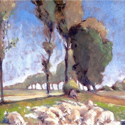Henri Edmond (Delacroix) Cross ‘Berger et moutons’
