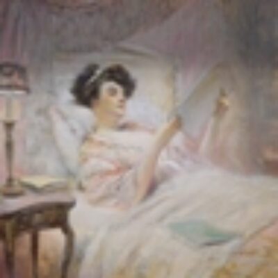 Albert Paul Guillaume (1873-1942) ‘La Lecture au Lit’ ‘Night Reading’