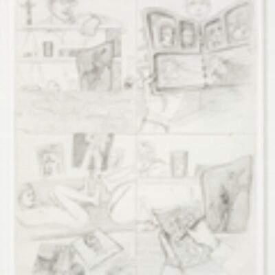 Jim Shaw Dream Drawing (At the swap meet I met nerdy guy…)