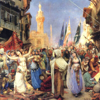 FABIO FABBI (1861-1946, Italian) “The Arab Market”