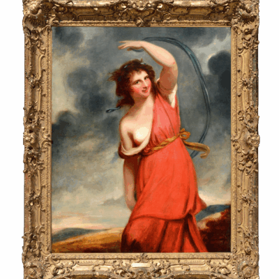 Portrait of Emma Hart, Ladyh Hamilton, As Mirt