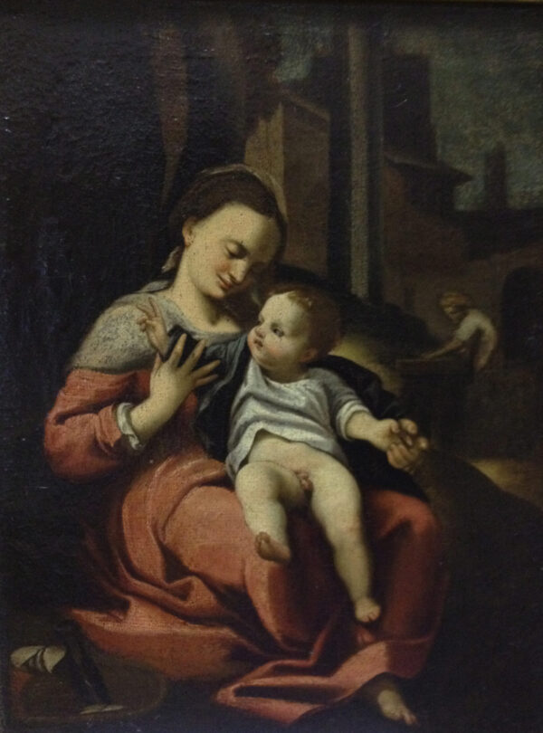 The Madonna of the Basket - Antonio Allegri (Oil on canvas)