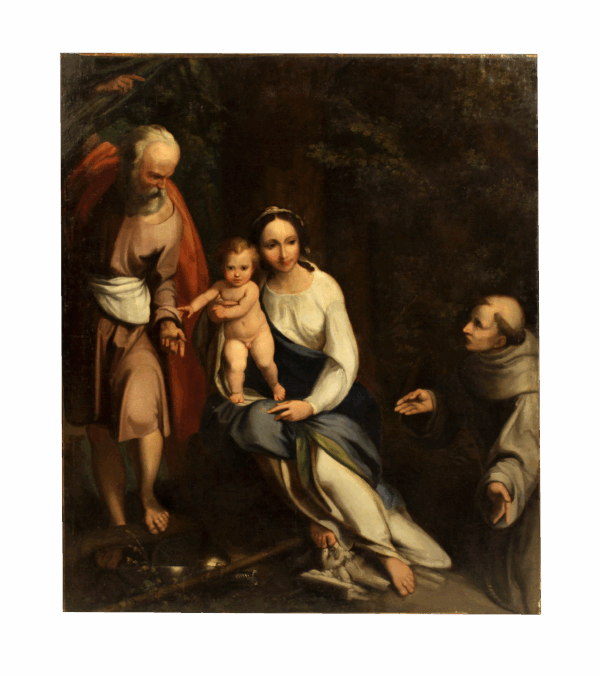 The Holy Family with Saint Francis