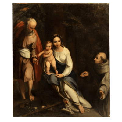 The Holy Family with Saint Francis