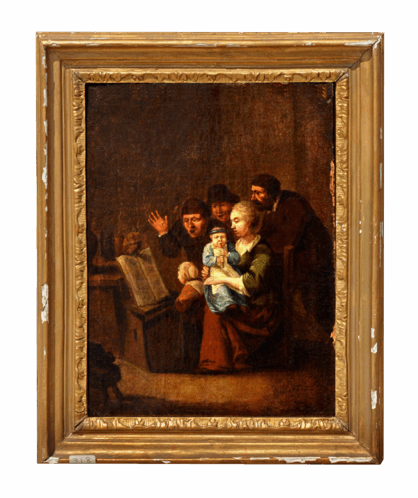 A Family singing in an Interior