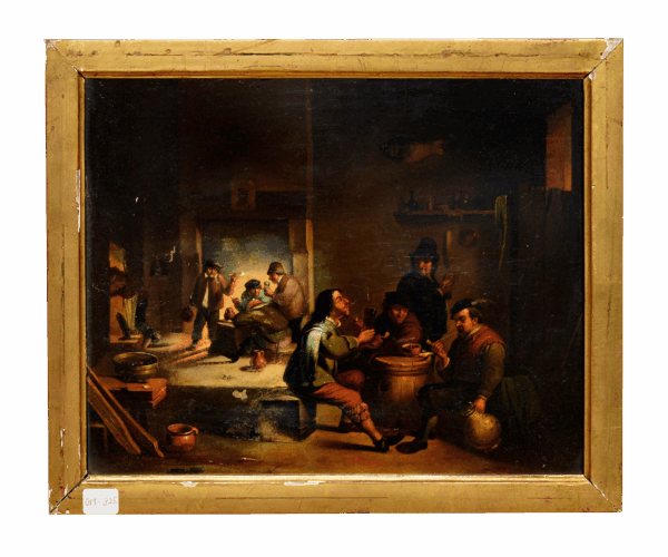 Topers in a Tavern Interior