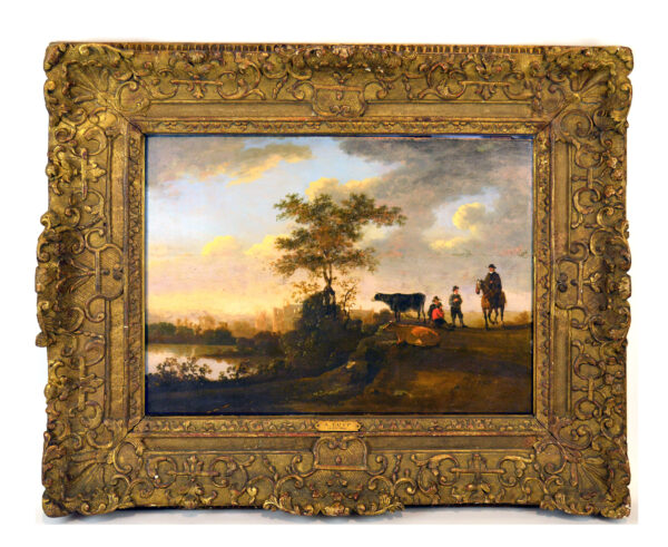 Pasture Near A Pond - School of Albert Cuyp