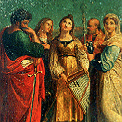RAPHAEL, “Saint Cecilia with Saints Paul, John the Evangelists, Augustine and Mary Magdalene”