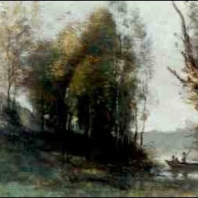 Jean-Baptise-Camille Corot (French, 1796-1875) Le Passeur