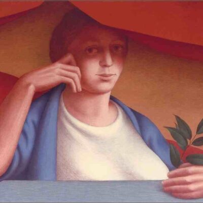 George Tooker “Woman with a sprig of laurel”