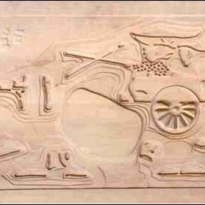 E. Gribaudo ‘One Wood Cut #14’ n.d. carved wood block