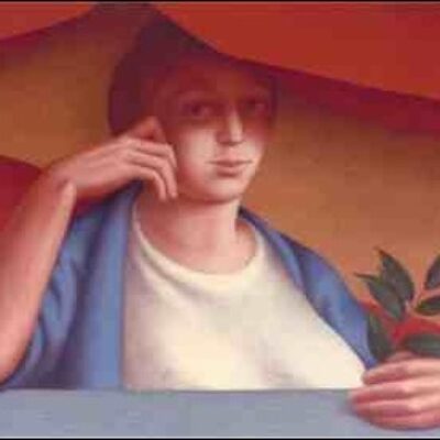 George Tooker ‘WOMAN WITH A SPRIG OF LAUREL’