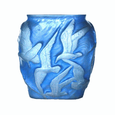 Lalique – Vase with flying birds