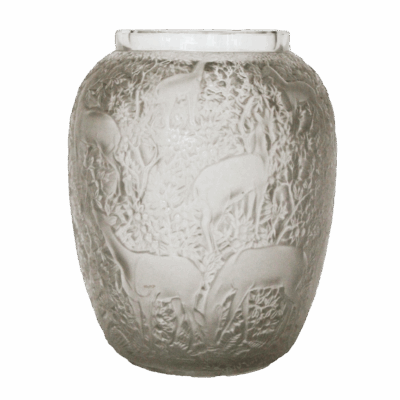 Lalique – Vase with deers